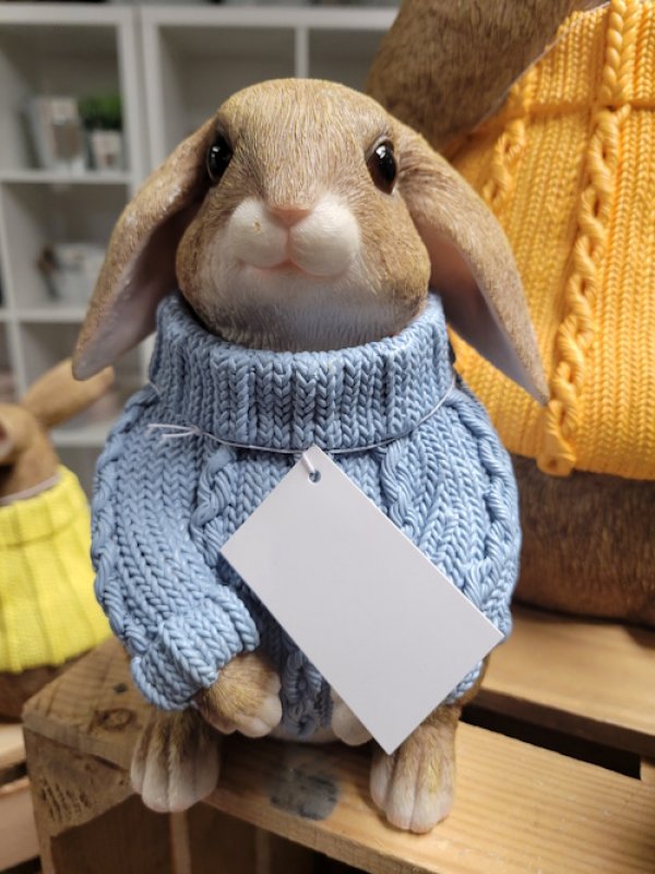 Preview: Hase mit Pulli, H36 cm